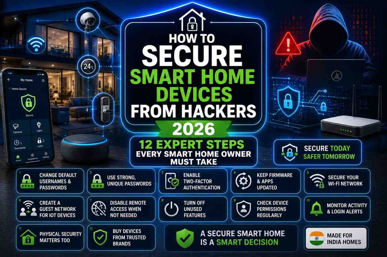 How to Secure Smart Home Devices From Hackers 2026 — 12 Expert Steps Every Smart Home Owner Must Take