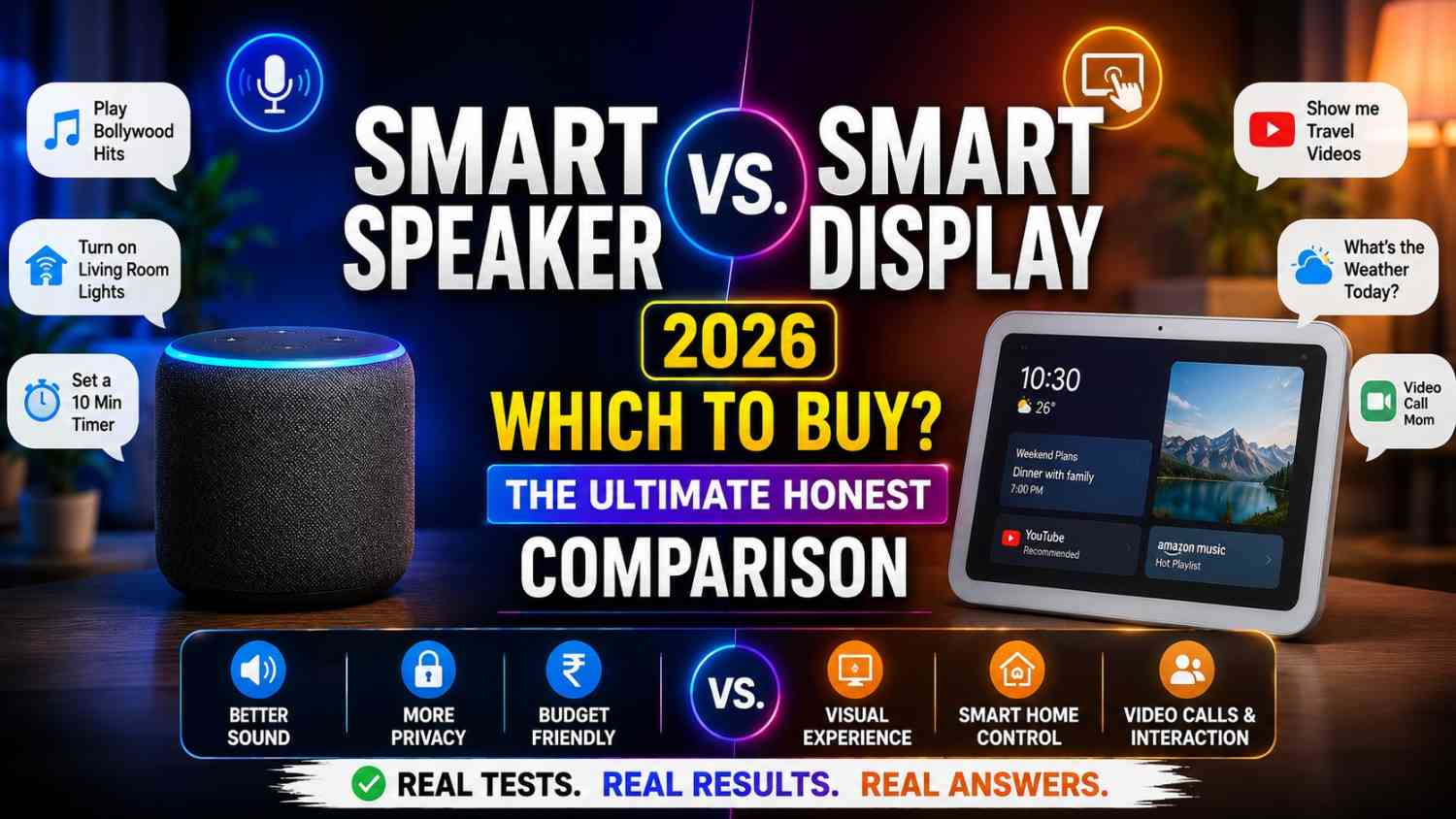Smart Speaker vs. Smart Display 2026: Which to Buy — The Ultimate Honest Comparison!