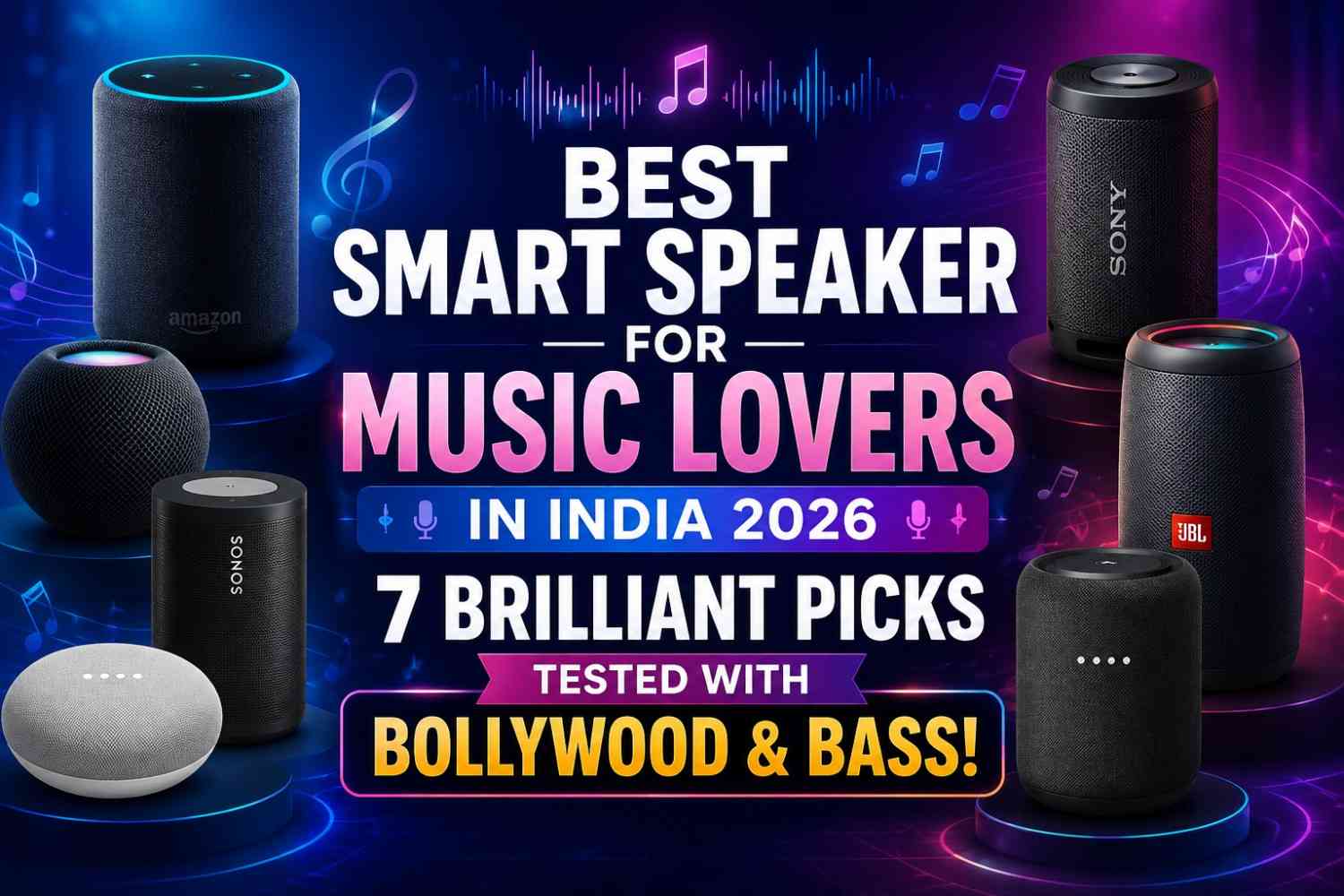 Best Smart Speaker for Music Lovers in India 2026 — 7 Brilliant Picks Tested With Bollywood & Bass!