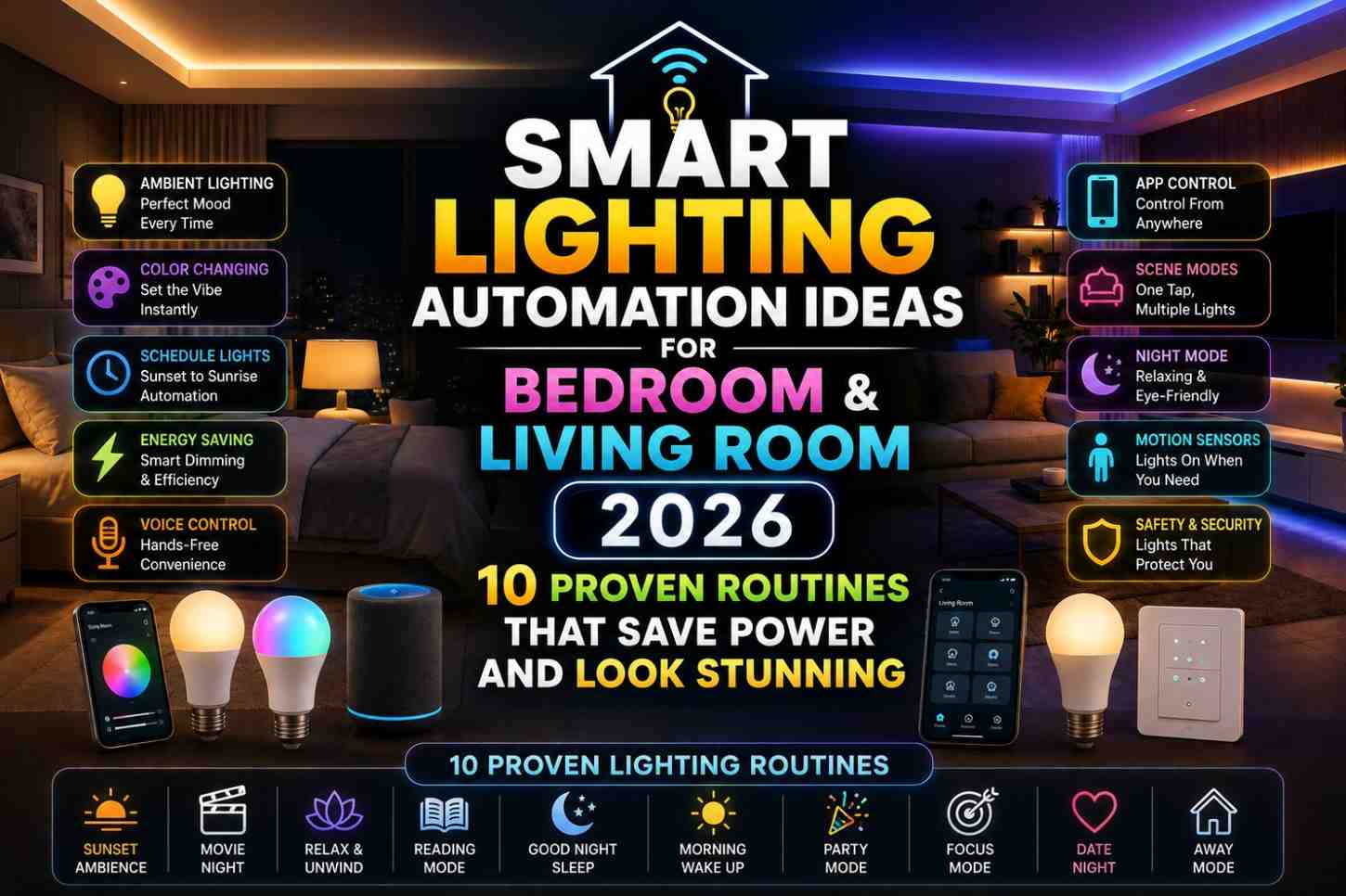 Smart Lighting Automation Ideas for Bedroom